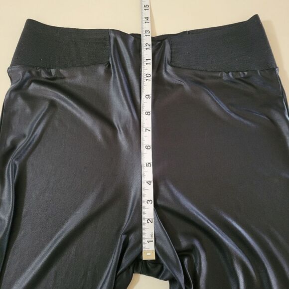 ASOS Design Leather Look Black Leggings - Picture 9 of 16